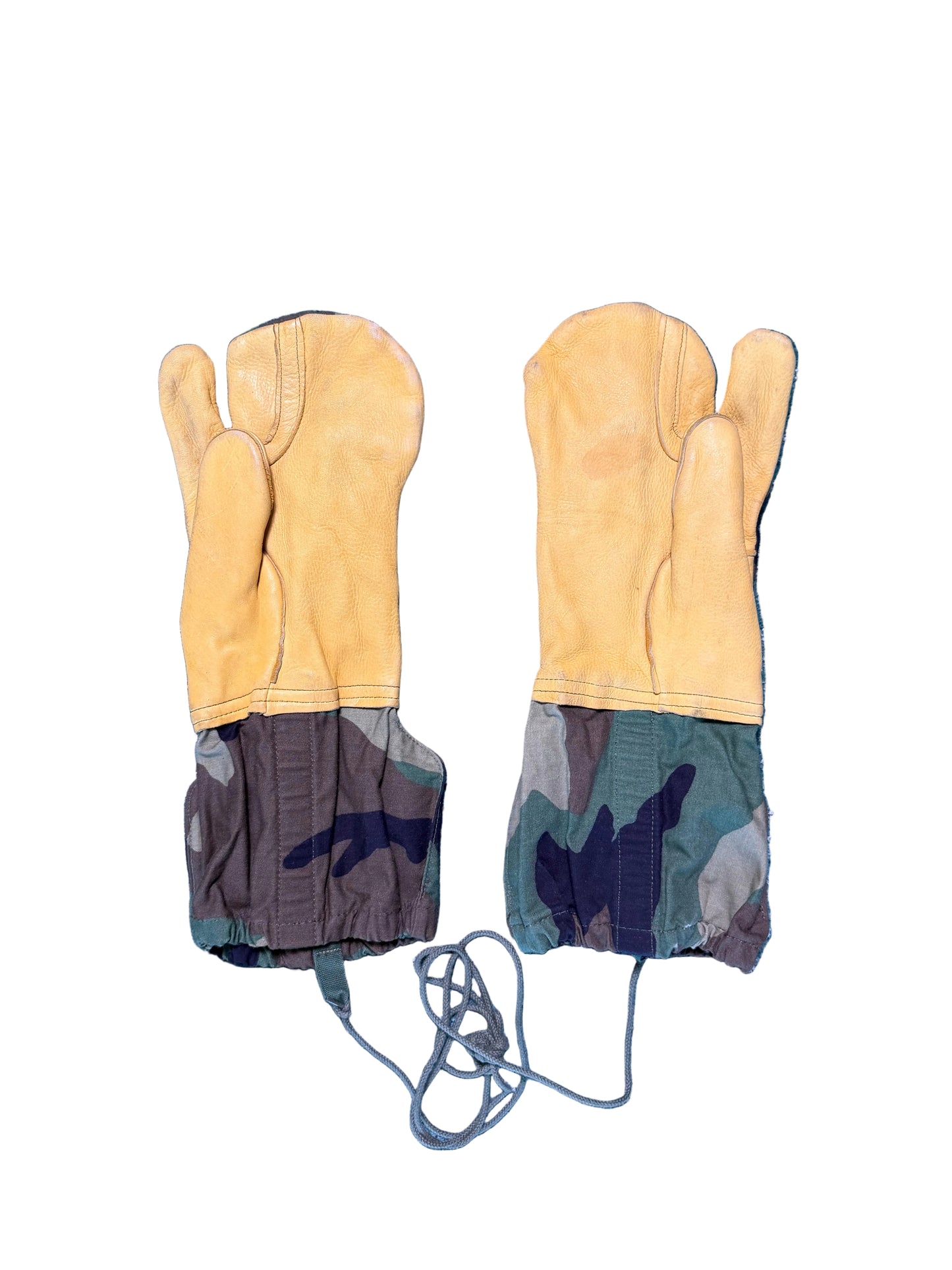 M-65 Woodland Trigger Finger Mittens (issued)