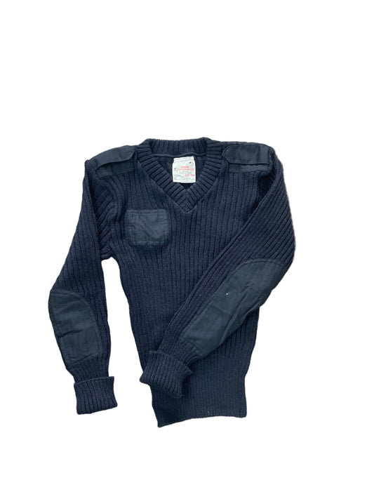 Black Woman's "Woolly Pully" English V-Neck Sweater