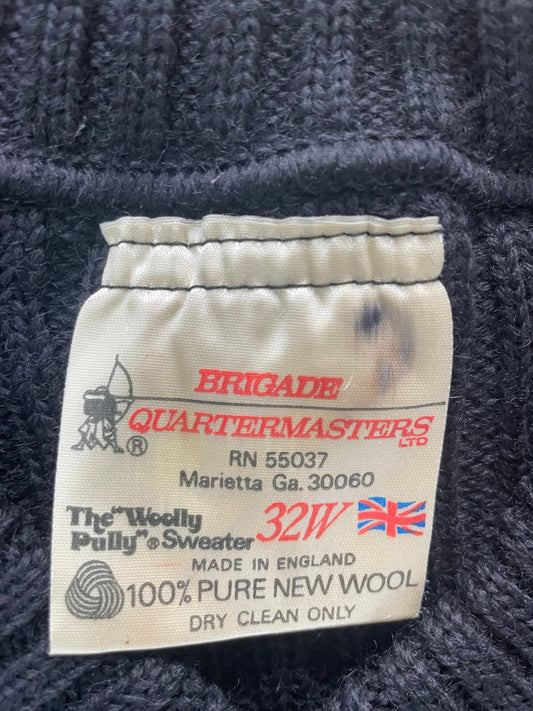 Black Woman's "Woolly Pully" English V-Neck Sweater