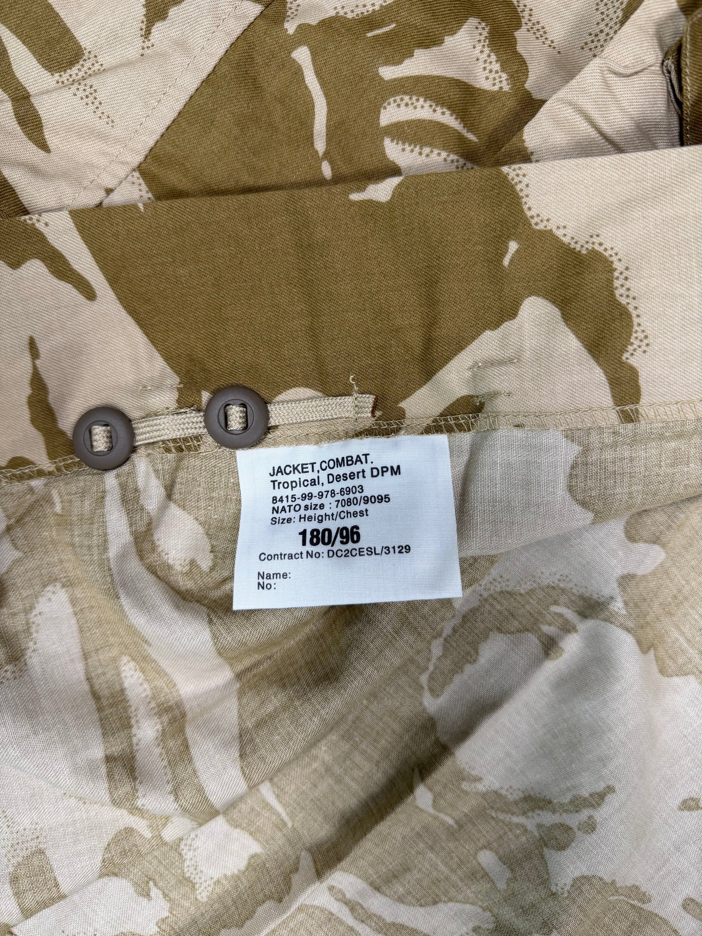 British Desert DPM Tropical Combat Jacket (Unissued)