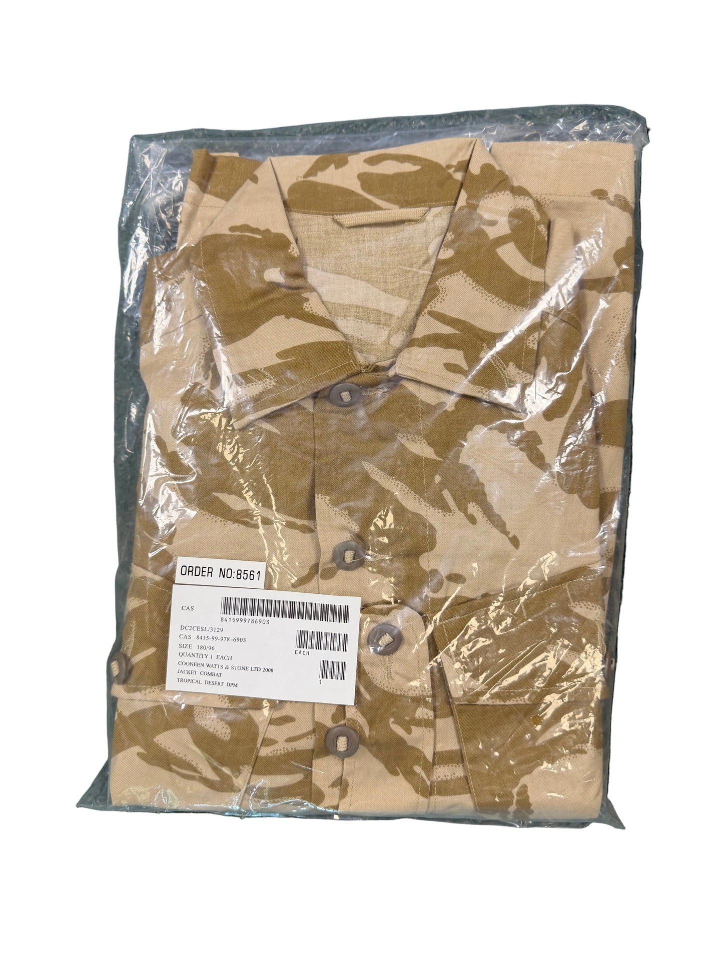 British Desert DPM Tropical Combat Jacket (Unissued)