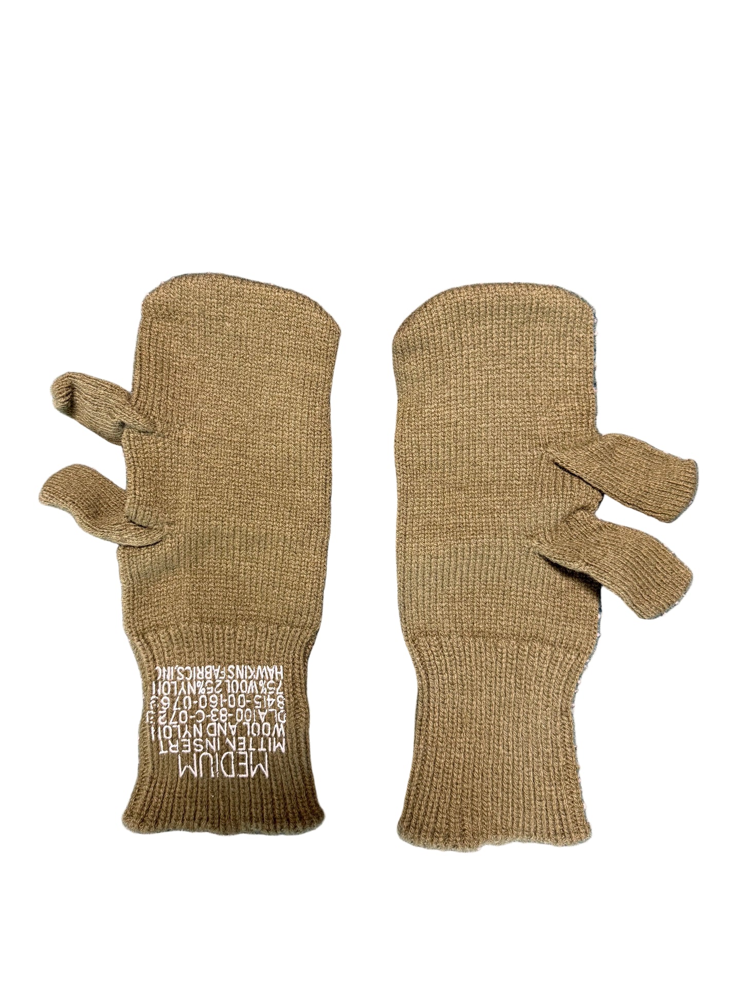 M-65 OD Wool Trigger Finger Mitten Liners (unissued)