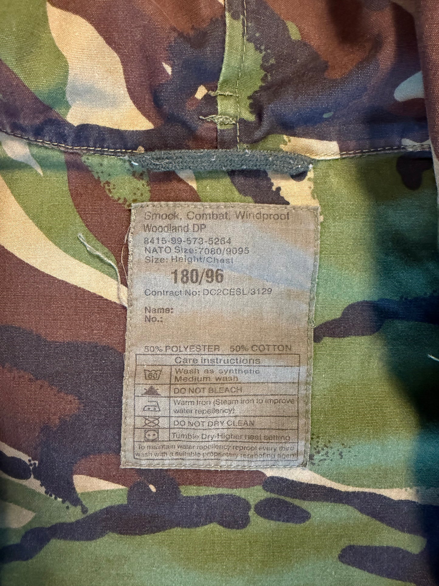 British DPM Windproof Combat Smock (issued)