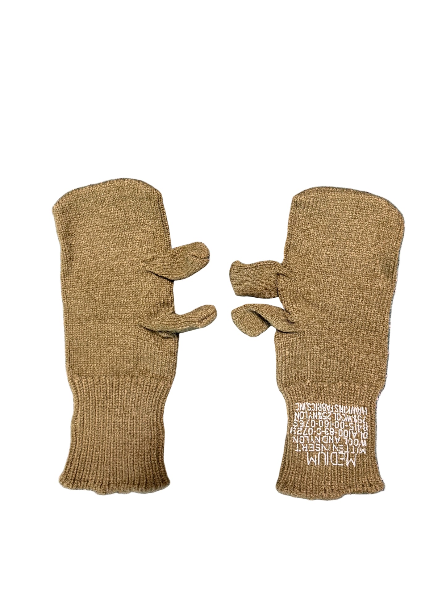 M-65 OD Wool Trigger Finger Mitten Liners (unissued)