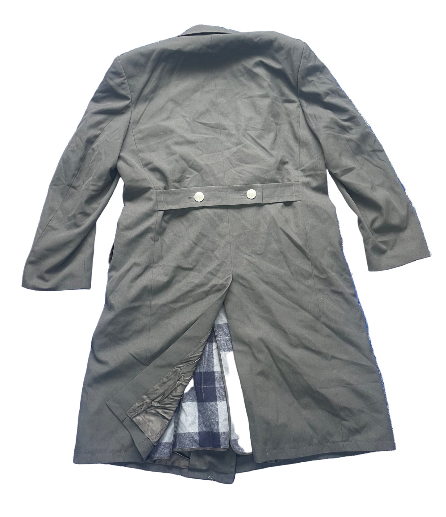 Grey Double Breasted German Overcoat w/liner