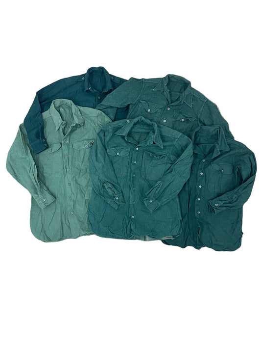M-1937 US Vintage Wool Field Shirt Green - Grade B - Fair - [5 Pack]