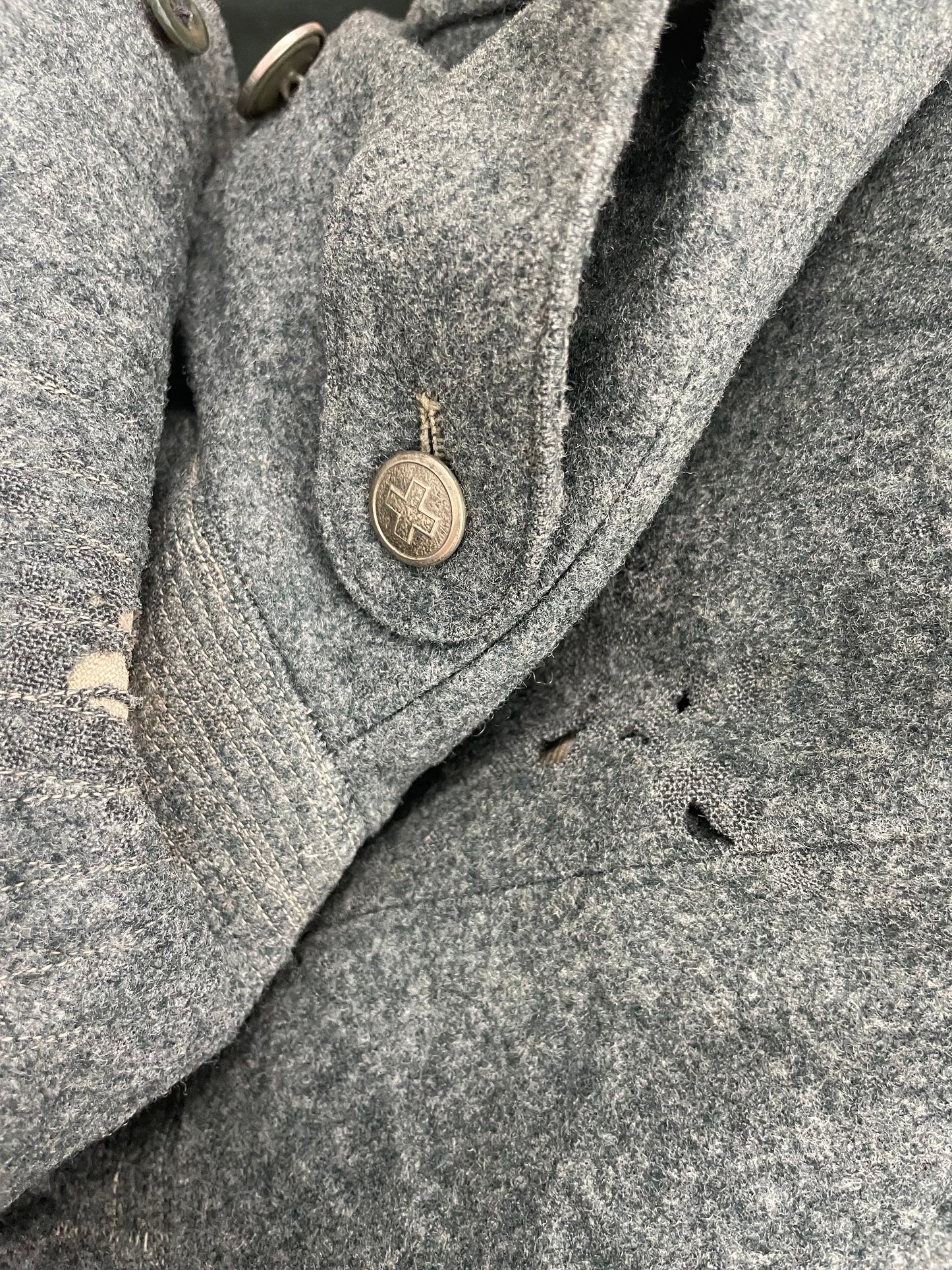 Swiss Army Wool Overcoat Vintage (Grade B)