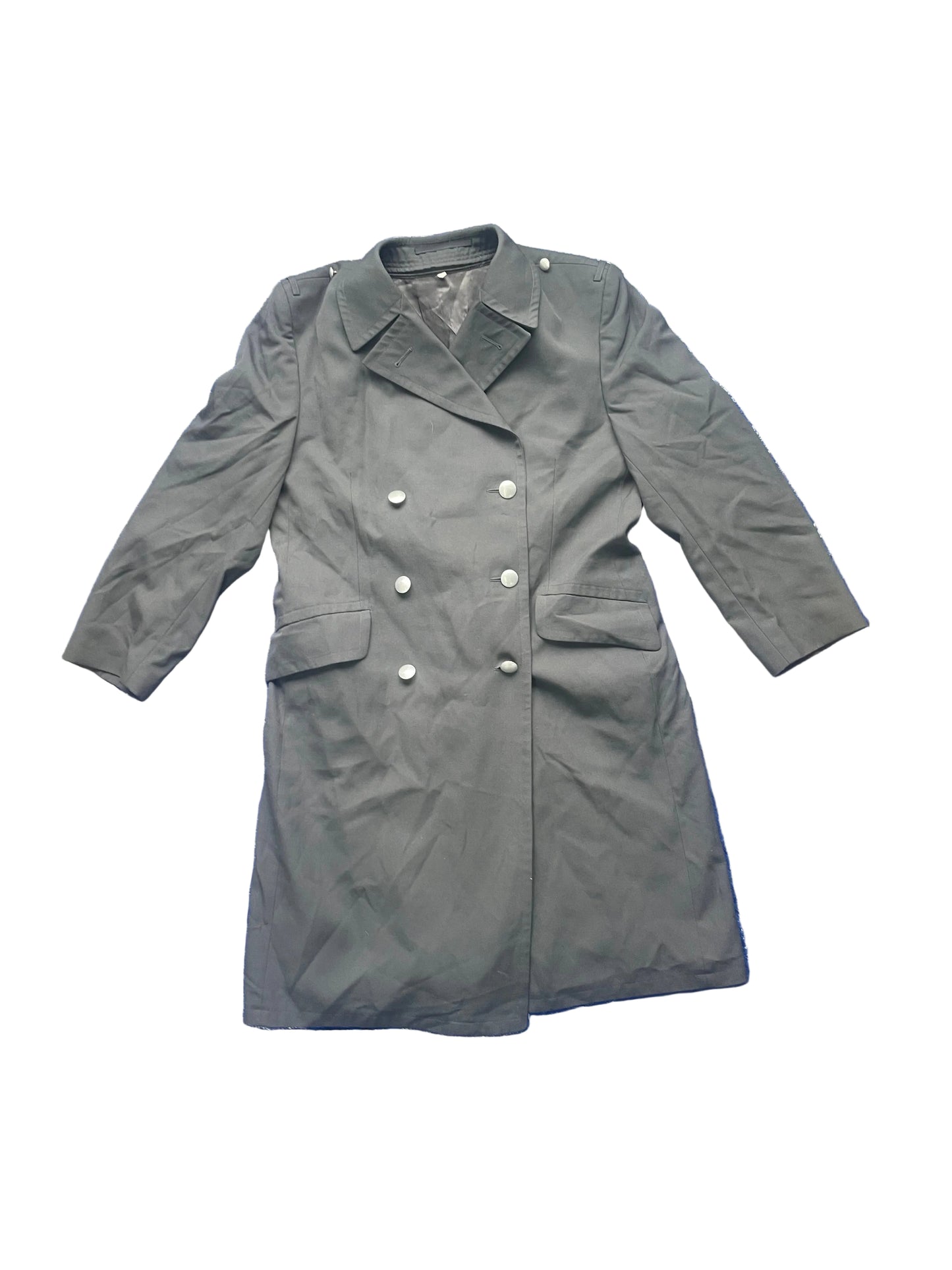 German Gray Double Breasted Overcoat w/liner (unissued)