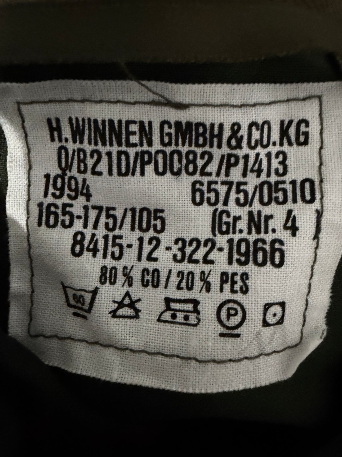 German Flecktarn Parka (unissued)