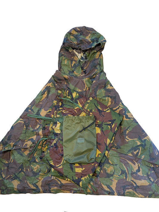 Dutch Woodland DPM Ripstop Poncho w/ "Woobie" Liner (issued)