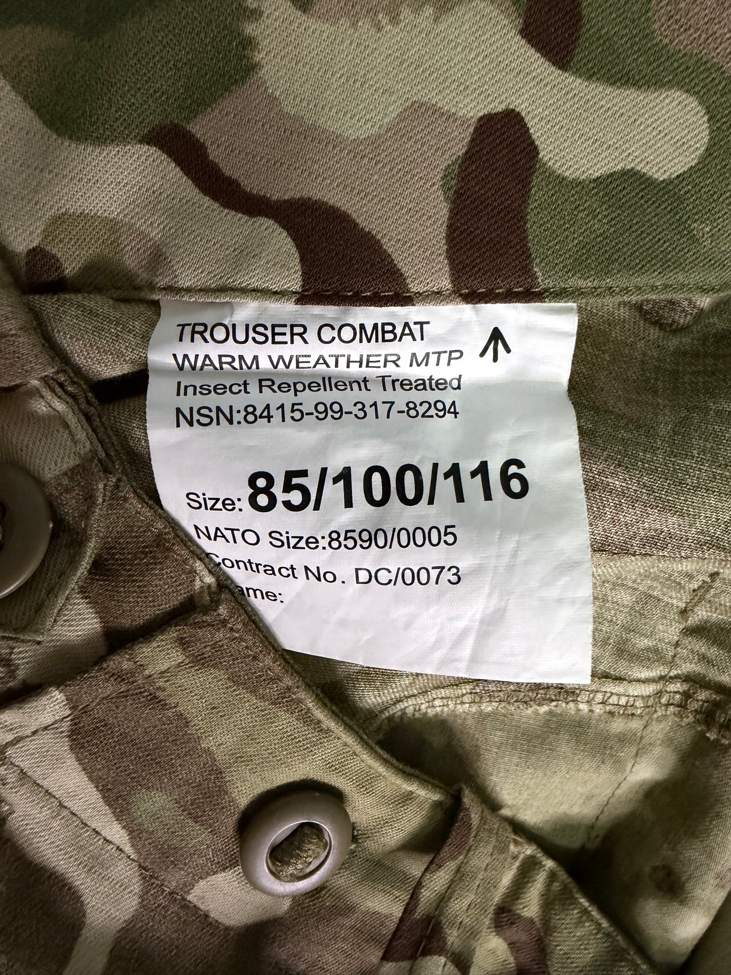 British MTP Warm Weather Combat Pants (issued)